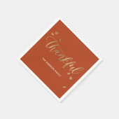 Dankenswerter Herbst Erntedank Party Paper Napkin Serviette (Ecke)