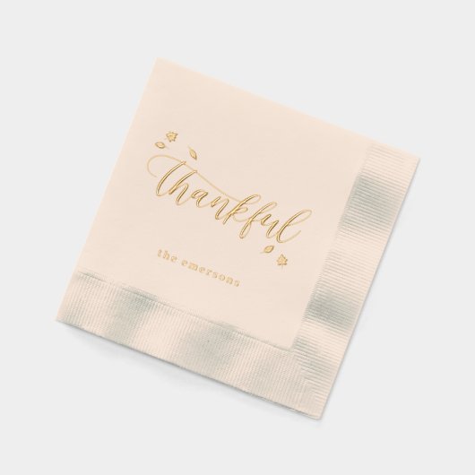 Dankenswerter Herbstfohlen Napkins als Erntedank Servietten Mit Folie (Links)