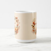 Dankenswerter Kürbis und Blume im Herbst Kaffeetasse (Mittel)