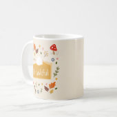 Dankenswerter Kürbiskuchen-Erntedank-Geschenk Fall Kaffeetasse (Vorderseite Links)