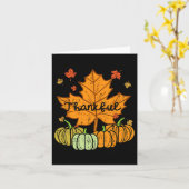 Dankenswerter Leaf Pumpkin Niedlicher Erntedank Fa Karte (Gelbe Blume)