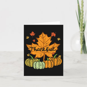 Dankenswerter Leaf Pumpkin Niedlicher Erntedank Fa Karte