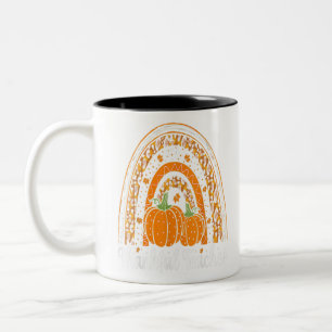 Dankenswerter Lehrer Erntedank Rainbow Leopard Fal Zweifarbige Tasse