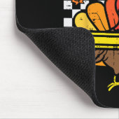 Dankenswerter Lehrer Erntedank Türkei Retro Fall W Mousepad (Ecke)