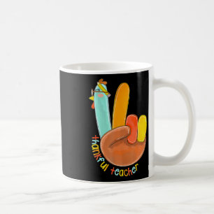 Dankenswerter Lehrer Funny Erntedank Peace Hand Si Kaffeetasse