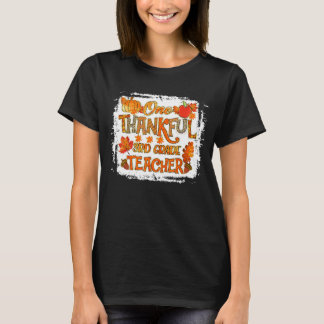 Dankenswerter Lehrer Pumpkin Fall Leopard Th T-Shirt
