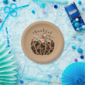 Dankenswerter Leopard Print Pumpkin Boho Herbst He Pappteller (Party)