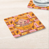 Dankenswerter Niedlicher Erntedank Untersetzer (angewinkelt)