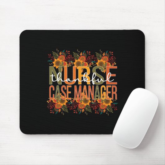 Dankenswerter Nurse Case Manager Erntedank Mana Mousepad (Mit Mouse)