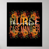 Dankenswerter Nurse Case Manager Erntedank Mana Poster (Vorne)