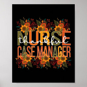 Dankenswerter Nurse Case Manager Erntedank Mana Poster