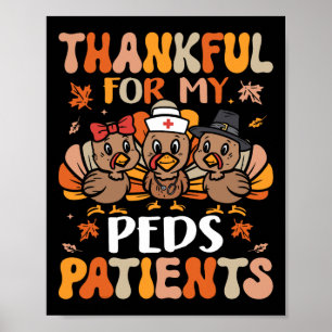 Dankenswerter Peds Nurse Erntedank Türkei Pädiatri Poster