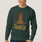 Dankenswerter Pilgrim Puritan Happy Thanksgiving Sweatshirt (Vorderseite)