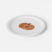 Dankenswerter Pumpkin Erntedank T - Shirt - Gesche Pappteller (Schrägansicht)