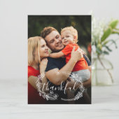 Dankenswerter Rustikaler Foto-Erntedank Feiertagskarte (Stehend Vorderseite)