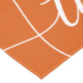 Dankenswerter Script Burnt Orange Erntedank Tischdecke (Schrägansicht)
