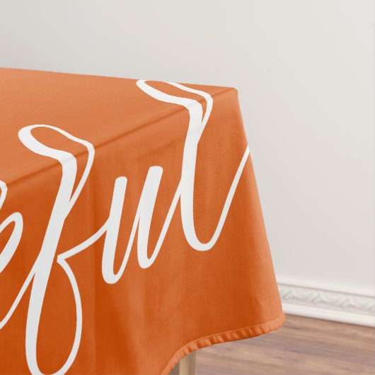 Dankenswerter Script Burnt Orange Erntedank Tischdecke (Beispiel)
