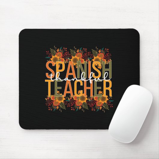 Dankenswerter Spanischer Lehrer Erntedank Spanisch Mousepad (Mit Mouse)