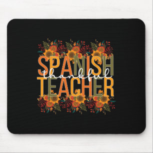 Dankenswerter Spanischer Lehrer Erntedank Spanisch Mousepad