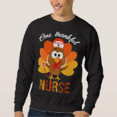 Dankenswerter türkischer Erntedank ernährt Scrub z Sweatshirt (Vorderseite)