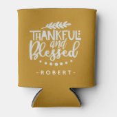 Dankenswerter und gesegneter Erntedank Personalisi Dosenkühler (Vorderseite)