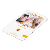 Dankenswerter und gesegneter Foto Erntedank Magnet (Linke Seite)