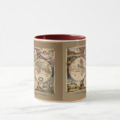 Dankert's antike World Map Tasse Serie (Zentrum)