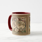Dankert's antike World Map Tasse Serie (Vorderseite Links)