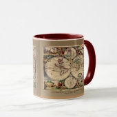 Dankert's antike World Map Tasse Serie (VorderseiteRechts)