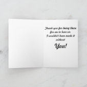 Dankes- Hunde-und Kätzchen-Gruß-Karte Dankeskarte (Innenseite)