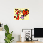 DANKES-TANZ DER KLEINEN TIERE POSTER (Heimbüro)