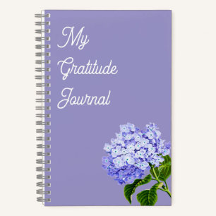 Dankesblatt   Hydrangea Spiral Notebook Notizblock