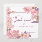 Dankesblüte - Danke Karte (Vorne/Hinten)