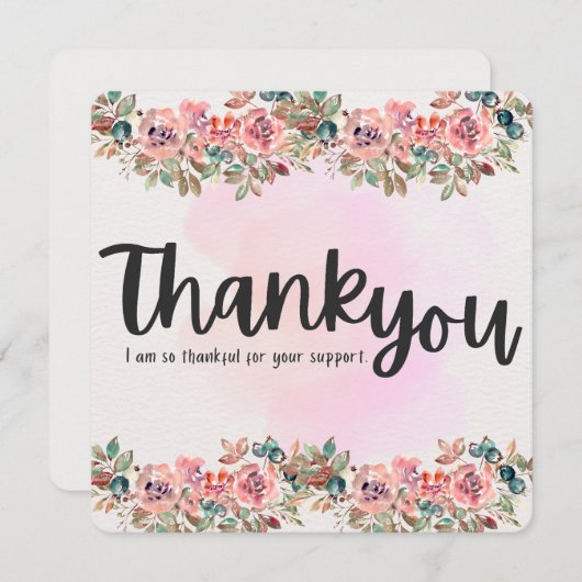 Dankesblüte - Danke Karte (Vorne/Hinten)