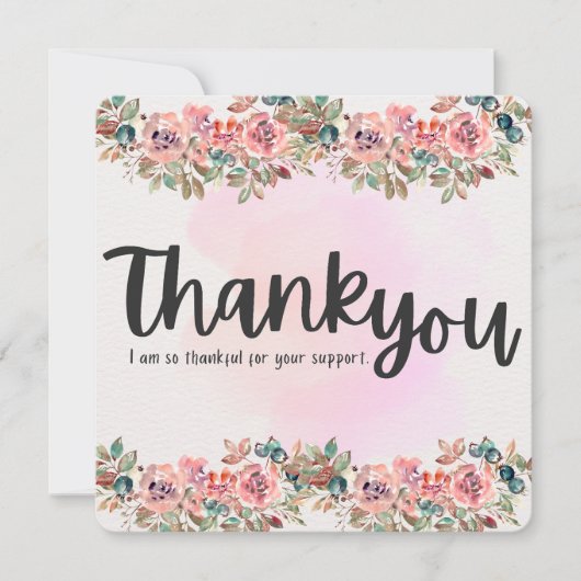 Dankesblüte - Danke Karte (Vorderseite)