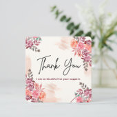 Dankesblüte - Danke Karte (Stehend Vorderseite)