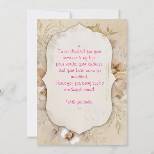 Dankesbotschaft Einladung (Vorderseite)