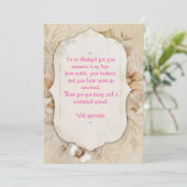 Dankesbotschaft Einladung (Stehend Vorderseite)