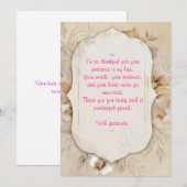 Dankesbotschaft Einladung (Vorne/Hinten)