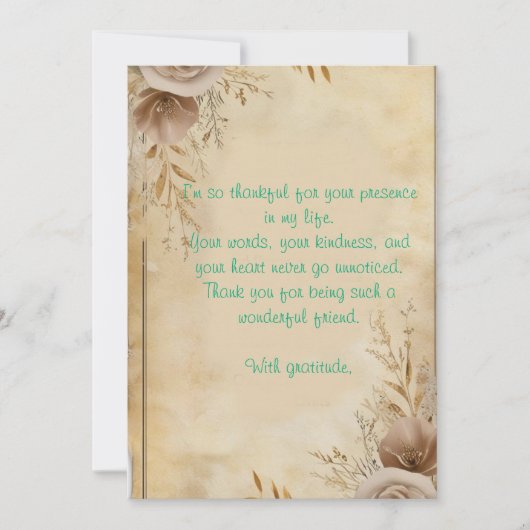 Dankesbotschaft Einladung (Vorderseite)