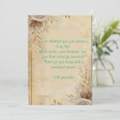 Dankesbotschaft Einladung (Stehend Vorderseite)