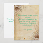 Dankesbotschaft Einladung (Vorne/Hinten)