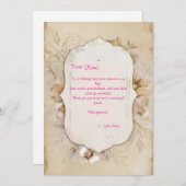 Dankesbotschaft Einladung (Vorne/Hinten)