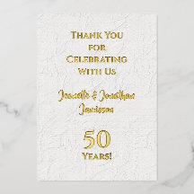 Dankeschön 50 Jahre Gold