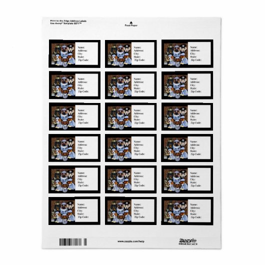 Dankeschön Adressaufkleber (Vorne)