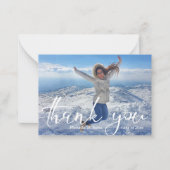 Dankeschön an Abschluss Foto Mitteilungskarte (Vorderseite)