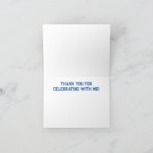 Dankeschön an Baseball Dankeskarte (Innenseite)