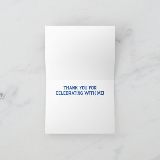 Dankeschön an Baseball Dankeskarte (Innenseite)