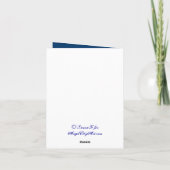 Dankeschön an Custom Gothic Feathers Note Card Dankeskarte (Rückseite)