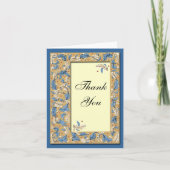 Dankeschön an Custom Gothic Feathers Note Card Dankeskarte (Vorderseite)